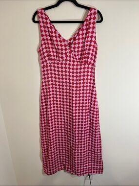 YAS checkered dress medium